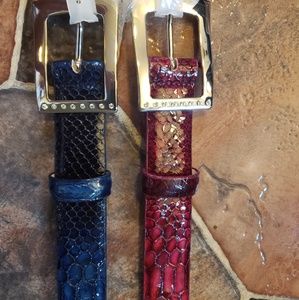 Ladies leather belt
